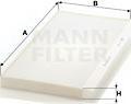 Mann-Filter CU 5366 - Филтър купе (поленов филтър) vvparts.bg