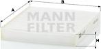 Mann-Filter CU 19 001 - Филтър купе (поленов филтър) vvparts.bg