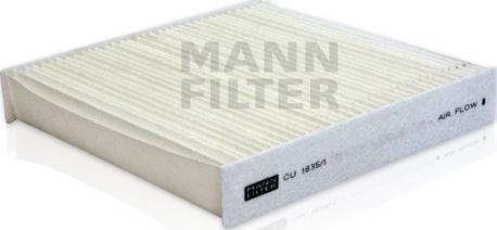 Mann-Filter CU 1835/1 - Филтър купе (поленов филтър) vvparts.bg