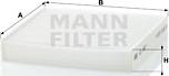 Mann-Filter CU 1827 - Филтър купе (поленов филтър) vvparts.bg