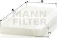 Mann-Filter CU 3554 - Филтър купе (поленов филтър) vvparts.bg
