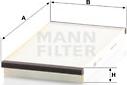 Mann-Filter CU 3020 - Филтър купе (поленов филтър) vvparts.bg