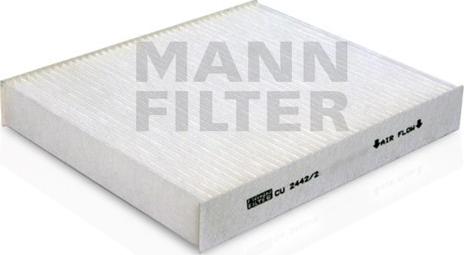 Mann-Filter CU 2442/2 - Филтър купе (поленов филтър) vvparts.bg