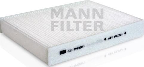 Mann-Filter CU 2433/1 - Филтър купе (поленов филтър) vvparts.bg