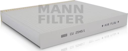 Mann-Filter CU 2545/1 - Филтър купе (поленов филтър) vvparts.bg