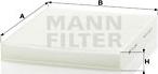 Mann-Filter CU 2545 - Филтър купе (поленов филтър) vvparts.bg