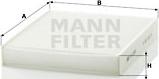 Mann-Filter CU 2559 - Филтър купе (поленов филтър) vvparts.bg