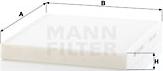 Mann-Filter CU 26 009 - Филтър купе (поленов филтър) vvparts.bg