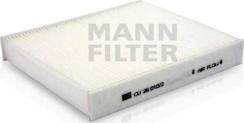 Mann-Filter CU 26 010/2 - Филтър купе (поленов филтър) vvparts.bg