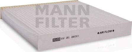 Mann-Filter CU 21 003/1 - Филтър купе (поленов филтър) vvparts.bg