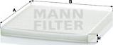 Mann-Filter CU 2131 - Филтър купе (поленов филтър) vvparts.bg