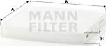 Mann-Filter CU 2358 - Филтър купе (поленов филтър) vvparts.bg