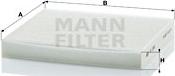 Mann-Filter CU 2362 - Филтър купе (поленов филтър) vvparts.bg