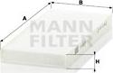 Mann-Filter CU 2216-2 - Филтър купе (поленов филтър) vvparts.bg