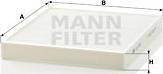 Mann-Filter CU 2757 - Филтър купе (поленов филтър) vvparts.bg