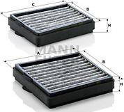 Mann-Filter CUK 20 000-2 - Филтър купе (поленов филтър) vvparts.bg