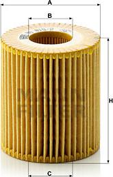 Mann-Filter HU 815/2 x - Маслен филтър vvparts.bg