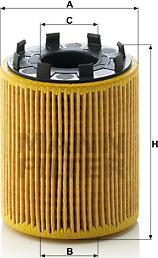 Mann-Filter HU 713/1 x - Маслен филтър vvparts.bg