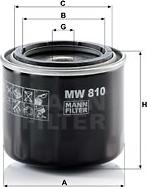 Mann-Filter MW 810 - Маслен филтър vvparts.bg