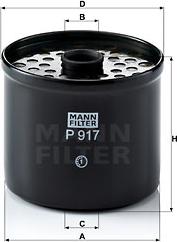 Mann-Filter P 917 x - Горивен филтър vvparts.bg