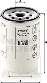 Mann-Filter PL 270/7 x - Горивен филтър vvparts.bg