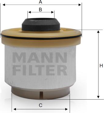 Mann-Filter PU 835 x - Горивен филтър vvparts.bg