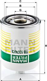 Mann-Filter TB 1374/3 x - Пълнител-изсушител на въздуха, пневматична система vvparts.bg