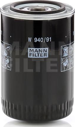 Mann-Filter W 940/9 - Маслен филтър vvparts.bg