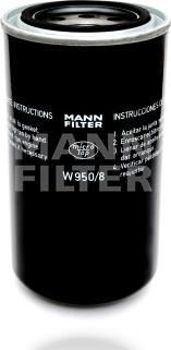 Mann-Filter W 950/8 - Хидравличен филтър, управление vvparts.bg