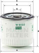 Mann-Filter W 9050 - Маслен филтър vvparts.bg