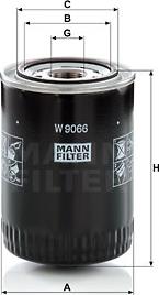 Mann-Filter W 9066 - Маслен филтър vvparts.bg