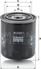 Mann-Filter W 9023/1 - Хидравличен филтър, автоматична предавателна кутия vvparts.bg