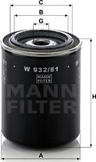 Mann-Filter W 932/81 - Маслен филтър vvparts.bg