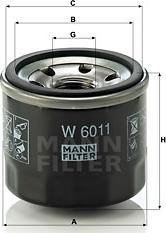 Mann-Filter W 6011 - Маслен филтър vvparts.bg