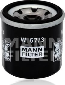 Mann-Filter W 67/3 - Маслен филтър vvparts.bg