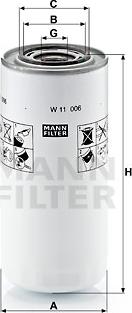 Mann-Filter W 11 006 - Маслен филтър vvparts.bg