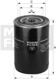 Mann-Filter WP 12 120 - Маслен филтър vvparts.bg