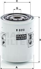 Mann-Filter W 8010 - Маслен филтър vvparts.bg