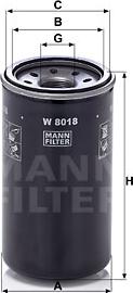 Mann-Filter W 8018 - Маслен филтър vvparts.bg