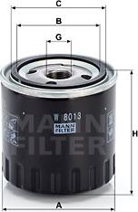 Mann-Filter W 8013 - Маслен филтър vvparts.bg