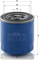 Mann-Filter W 8017 - Маслен филтър vvparts.bg