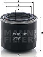 Mann-Filter W 815/80 - Маслен филтър vvparts.bg