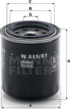 Mann-Filter W 815/81 - Маслен филтър vvparts.bg