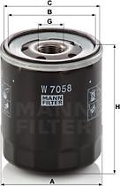 Mann-Filter W 7058 - Маслен филтър vvparts.bg
