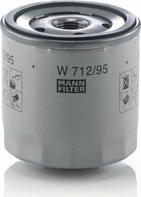 Mann-Filter W 712/95 - Маслен филтър vvparts.bg