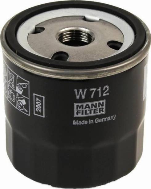 Mann-Filter W 712 (10) - Маслен филтър vvparts.bg