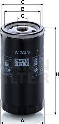 Mann-Filter W 723/3 - Маслен филтър vvparts.bg