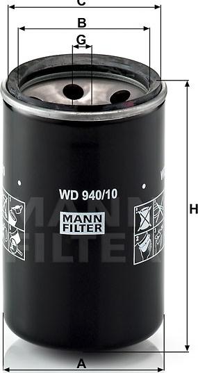 Mann-Filter WA 940/10 - Филтър за охладителната течност vvparts.bg