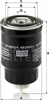 Mann-Filter WA 940/22 - Филтър за охладителната течност vvparts.bg