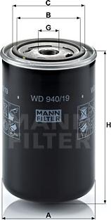 Mann-Filter WD 940/19 - Маслен филтър vvparts.bg